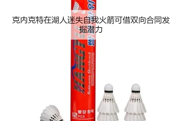 克内克特在湖人迷失自我火箭可借双向合同发掘潜力
